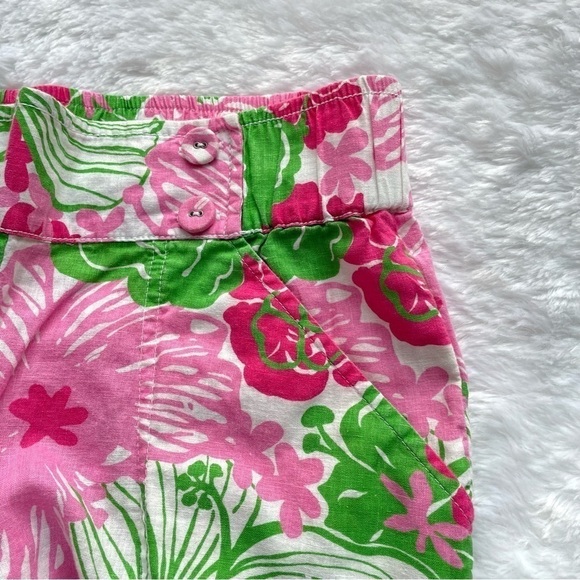 ❤️ LILLY PULITZER Vintage Pink Floral Pant Size XS K28 - Picture 6 of 7